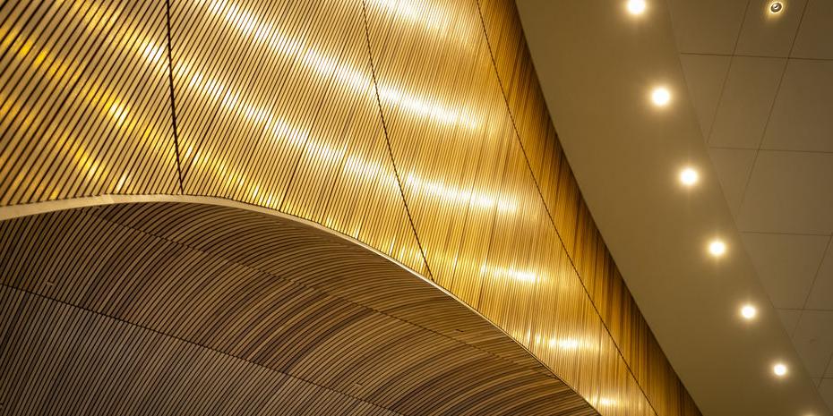 The architecture inside Charles Library.