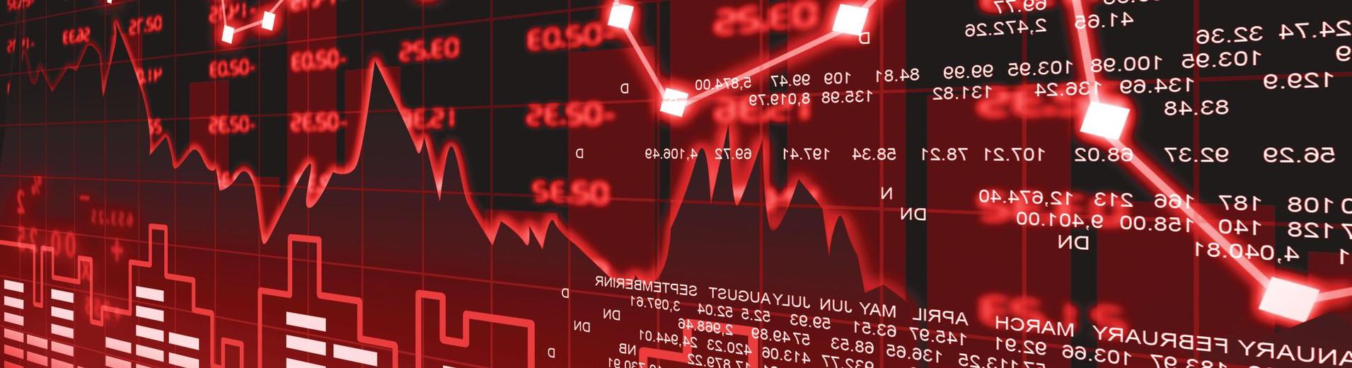 Chart with economic data. 