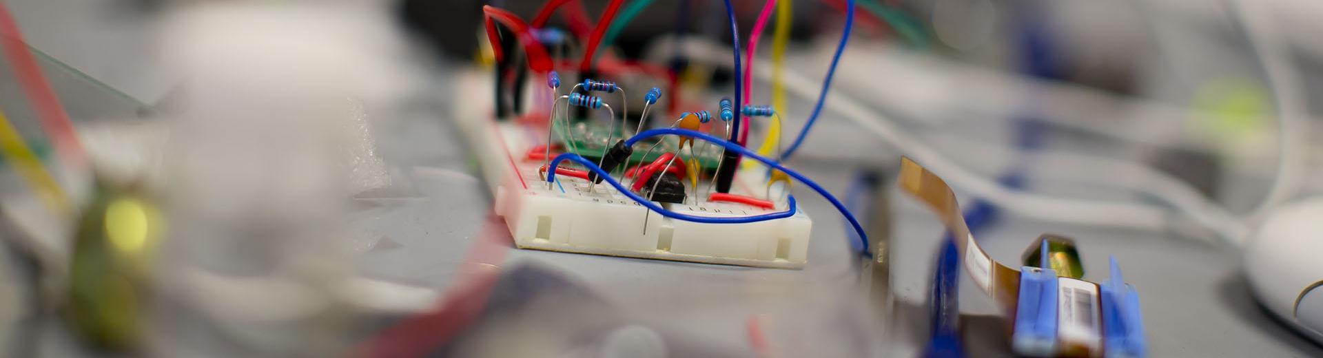 Electrical wiring in an engineering lab