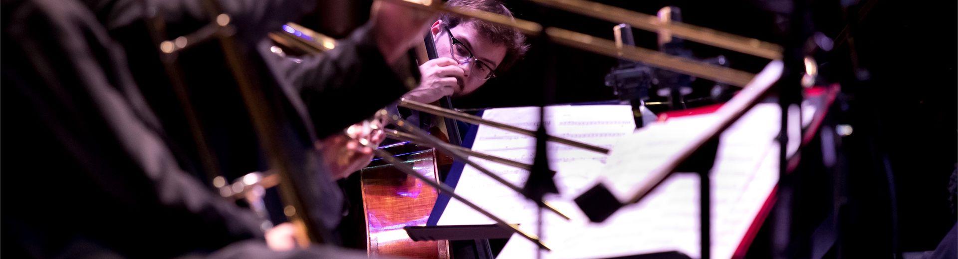 Jazz band performing on stage 