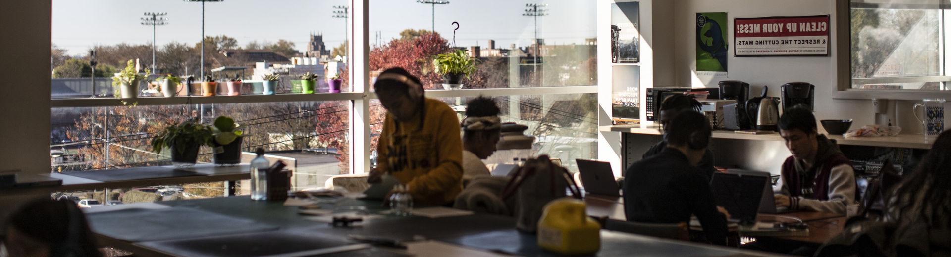 Tyler classroom on a sunny day