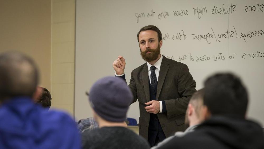 Secondary Education Professor teaching a class